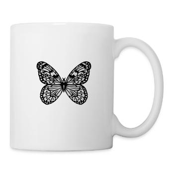 Schmetterling - Tasse - Weiß - Rechts