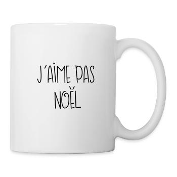 J'aime pas noël ! - Mug blanc - blanc - Droite