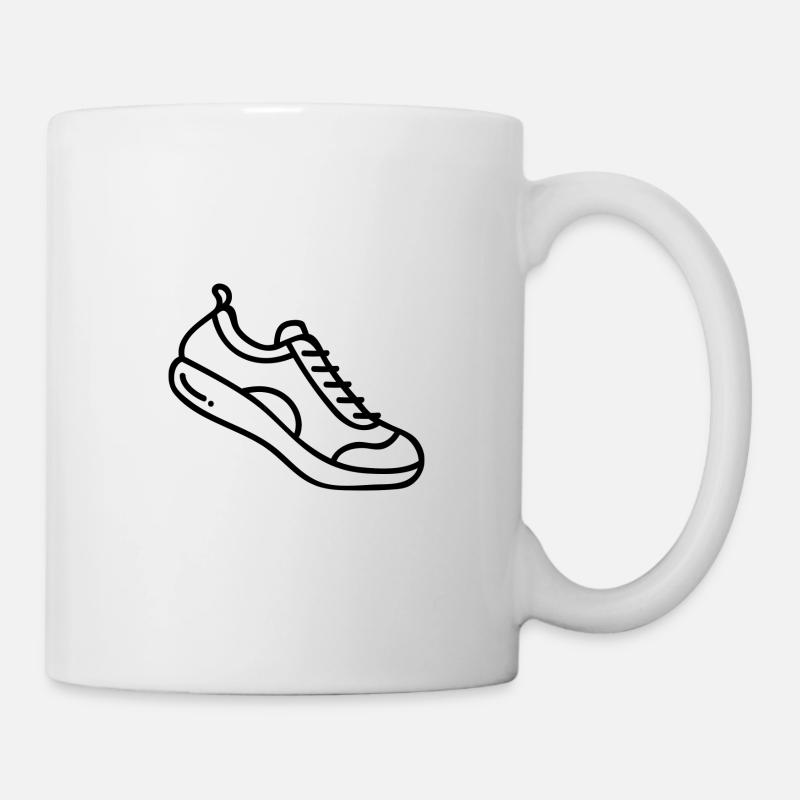Laufschuh - Tasse - Weiß