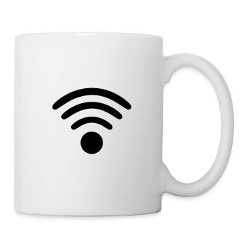 WLAN Internet Online Smartphone Geschenk - Tasse - Weiß - Rechts