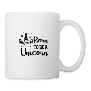 T-shirt unicorn Born To Be A Unicorn gift birth - Mug blanc - blanc - Droite