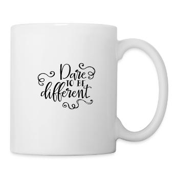 Osez être différent fichier de coupe SVG - Mug blanc - blanc - Droite