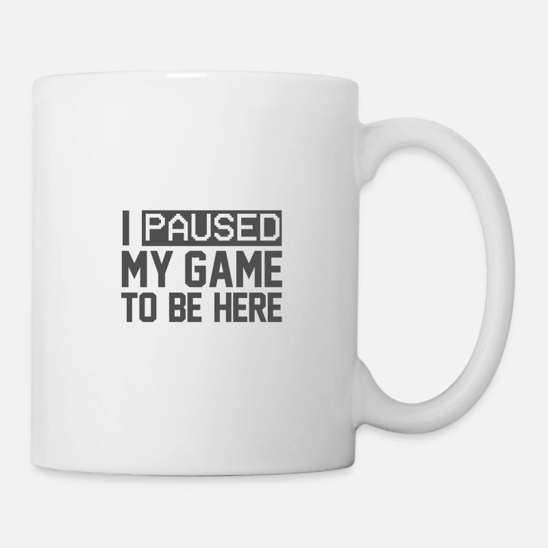 jeu, jeux en ligne, jeu vidéo, ordinateur - Mug blanc - blanc
