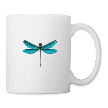 libellule - Mug blanc - blanc - Droite