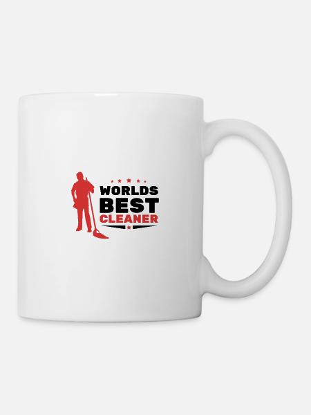 Cleaning lady cleaner - Mug - white