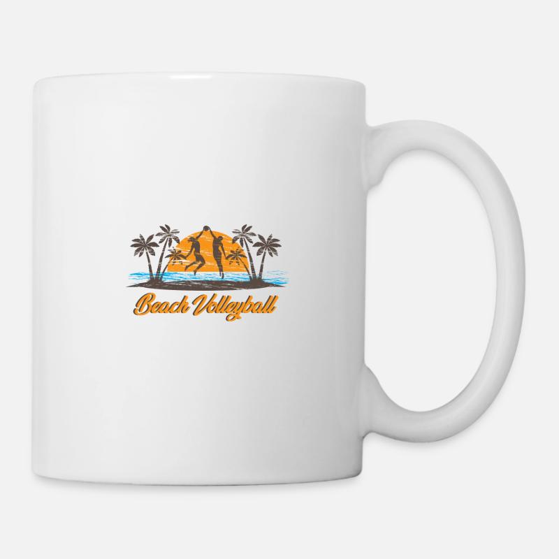 Beach-volley - Mug blanc - blanc