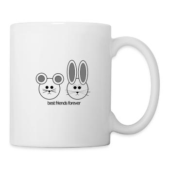 Mouse and rabbit - best friends - best friends - Mug - white - Right