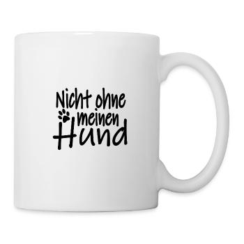 Nicht ohne meinen Hund. Bester Freund, Hund - Tasse - Weiß - Rechts
