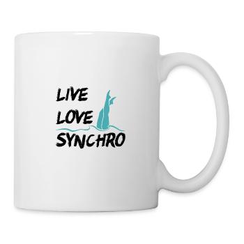 live love synchro - Tasse - Weiß - Rechts