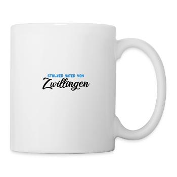 Zwillinge Vater - Tasse - Weiß - Rechts
