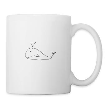 mer de baleine, mer, idée cadeau, animal, - Mug blanc - blanc - Droite