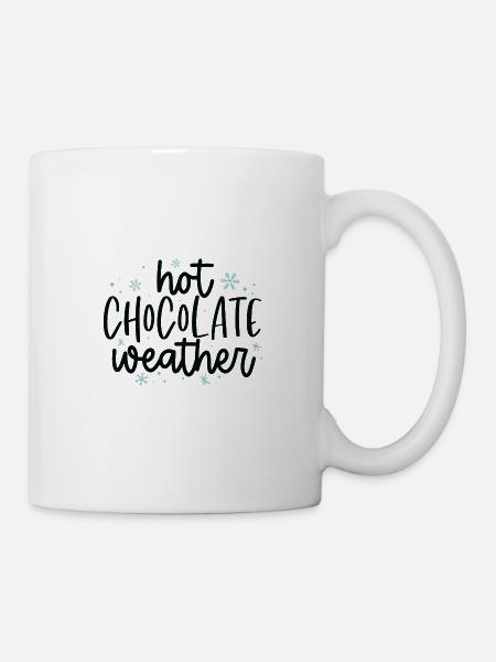 Temps de chocolat chaud - Mug blanc - blanc