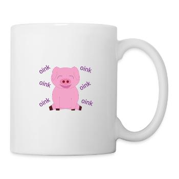 Piggy pig sow child - Mug - white - Right