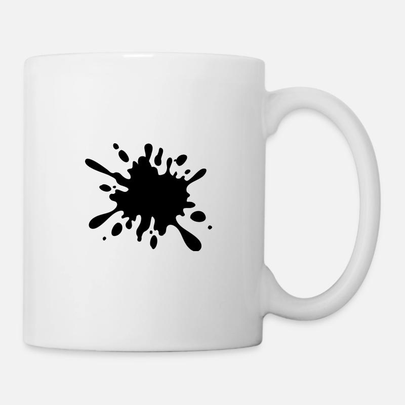 Klecks - Tasse - Weiß