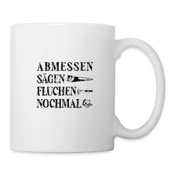 Zimmermann Arbeit Beruf Tischler - Tasse - Weiß - Rechts