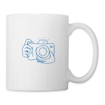 Je suis Photographe Appareil Photo Selfie Objectif Cadeau - Mug blanc - blanc - Droite