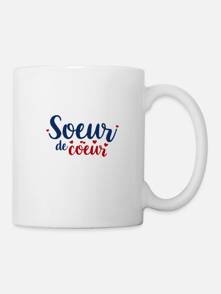 Soeur de coeur - Mug blanc - blanc