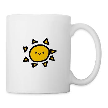 Sonne - Tasse - Weiß - Rechts