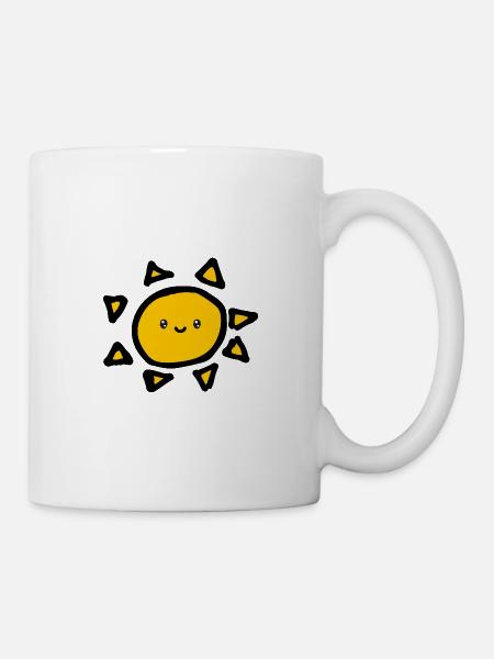 Sonne - Tasse - Weiß
