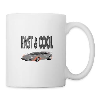 La voiture de sport est un cadeau de véhicule rapide et cool - Mug blanc - blanc - Droite