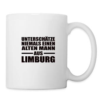 Alter Mann Limburg Lahn Geburtstag Rentner Heimat - Tasse - Weiß - Rechts