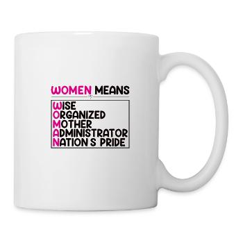 Strong Woman Women Power Women's Day Proud Woman - Mug - white - Right