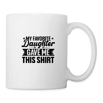 Papa Fille Père Fille Belle-fille - Mug blanc - blanc - Droite