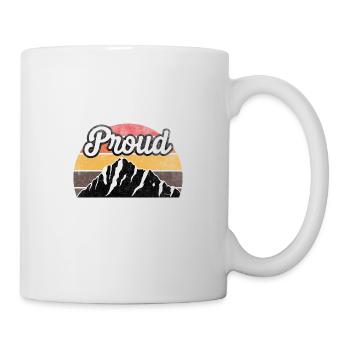 Bestatter Superherofunny Zitat Vintage Dad - Tasse - Weiß - Rechts