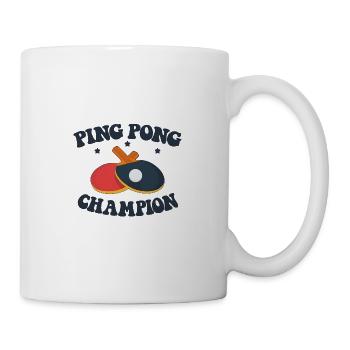 Ping Pong Champion Design Table Tennis and - Mug - white - Right