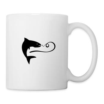 Angeln - Tasse - Weiß - Rechts