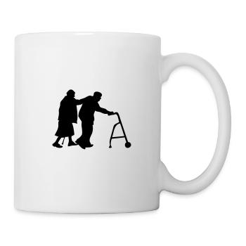 Opa Oma walker - Tasse - Weiß - Rechts