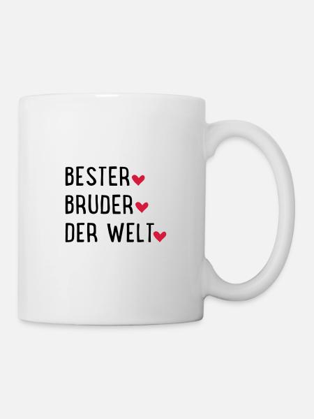 Bester Bruder der Welt - Tasse - Weiß