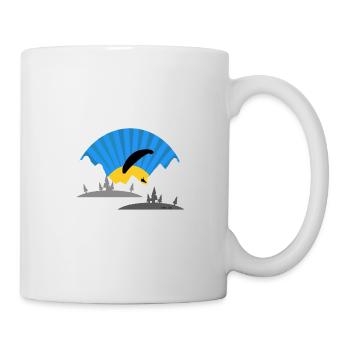 Pilote de parapente passion parapente - Mug blanc - blanc - Droite