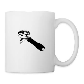 Espresso Siebträger - Tasse - Weiß - Rechts