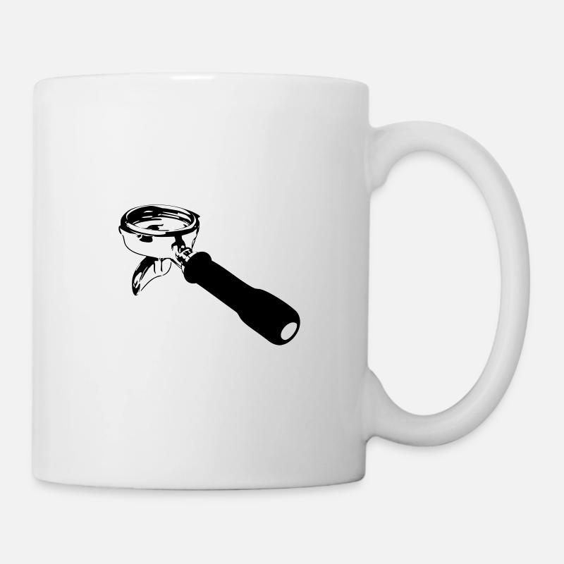 Porte-filtre expresso - Mug blanc - blanc
