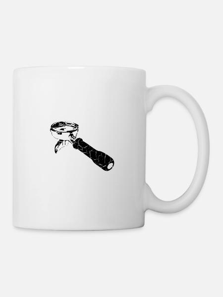 Espresso Siebträger - Tasse - Weiß