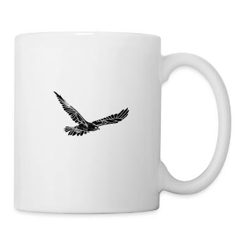 Hawk Black Marble - Tasse - Weiß - Rechts