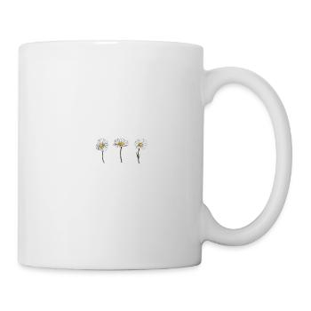 3 marguerite - Mug blanc - blanc - Droite