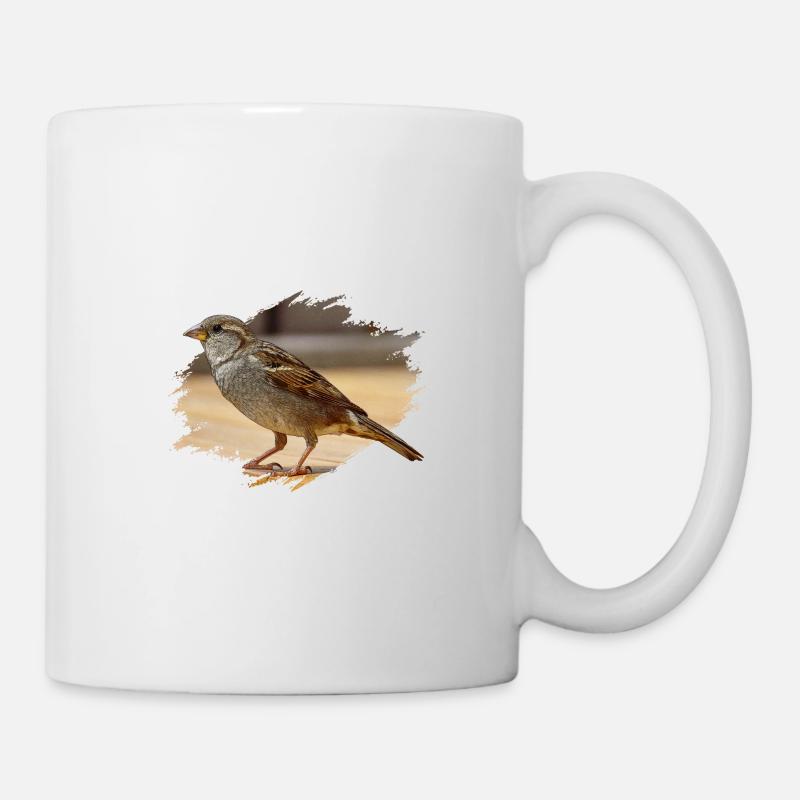 Spatz - Tasse - Weiß