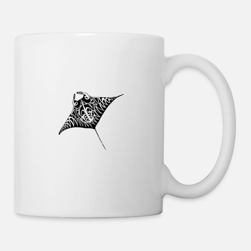 manta maori blk - Mug blanc - blanc
