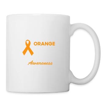 Je porte de l’orange pour ma mère t - - Mug blanc - blanc - Droite
