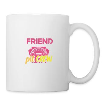 Friend Racing Car Bday Party Family Matching Pit Cr - Mug - white - Right