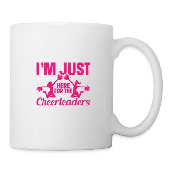 I'm just here for the cheerleaders - Mug - white - Right