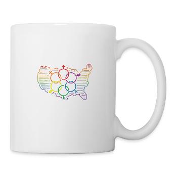 Lubbock Pride Flag Pride Month LGBTQ Flag LGBT Com - Tasse - Weiß - Rechts