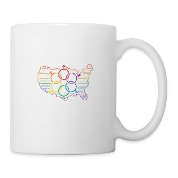 Palmdale Pride Month Pride Flag LGBT Community LGB - Tasse - Weiß - Rechts