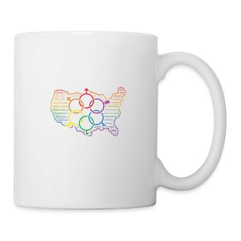McKinney Pride Flag Pride Month LGBTQ Flag LGBT Co - Mug - white - Right