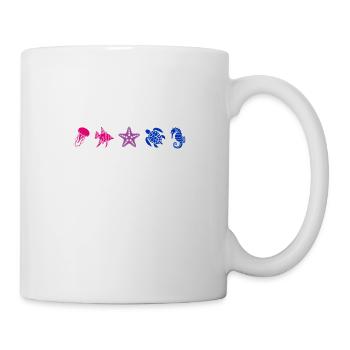 Subtil Pride Sea Creatures Beach Plage Été - Mug blanc - blanc - Droite