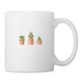 cute plants - Tasse - Weiß - Rechts