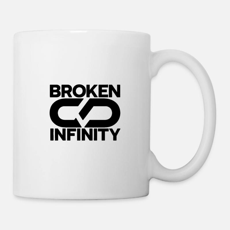broken_infinity_black - Mug blanc - blanc