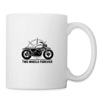 Deux roues pour toujours - Mug blanc - blanc - Droite